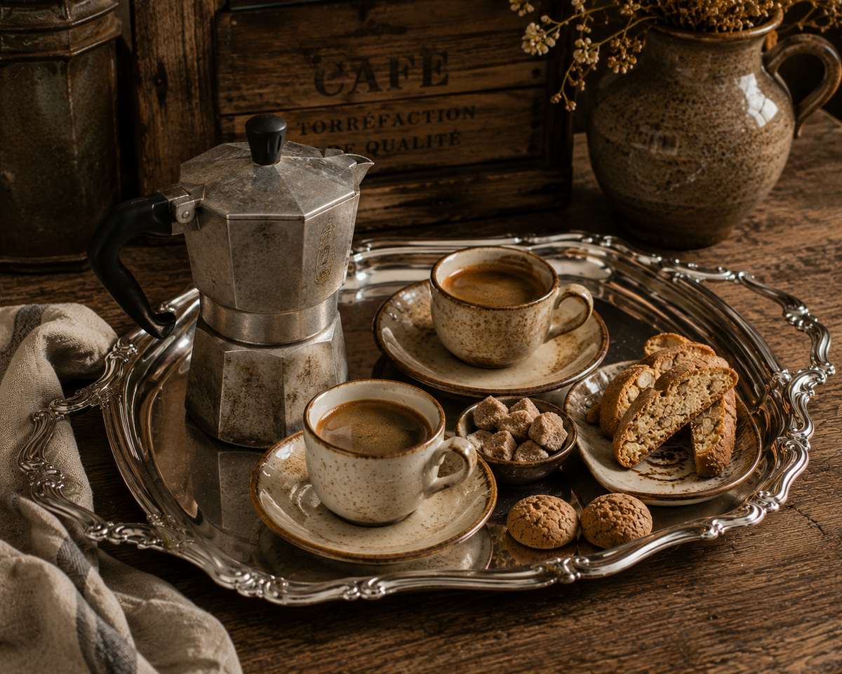 MitraステンレススチールServing Set Motta Barocco Stainless Steel