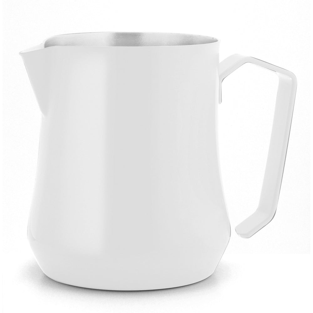 Metallurgica Motta Tulip Stainless Steel White Frothing Pitcher, 17-Oz