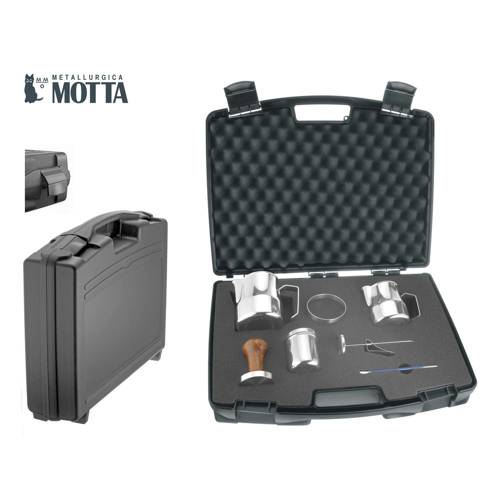 Metallurgica Motta Milano 7-Piece Barista Kit in a Carrying Case