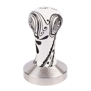
                  
                    Metallurgica Motta 58mm Ash Wood Coffee Tamper With Stainless Steel Flat Base, Black & White
                  
                
