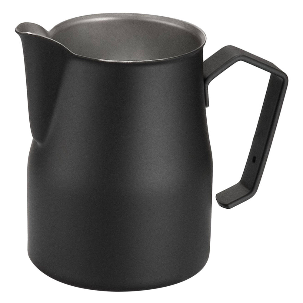 Metallurgica Motta Europa Professional Stainless Steel Black Frothing Pitcher, 25.4-Oz
